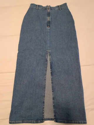 Falda vaquera larga