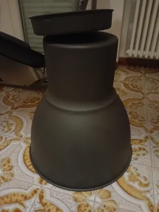 Paralume tessuto e plastica