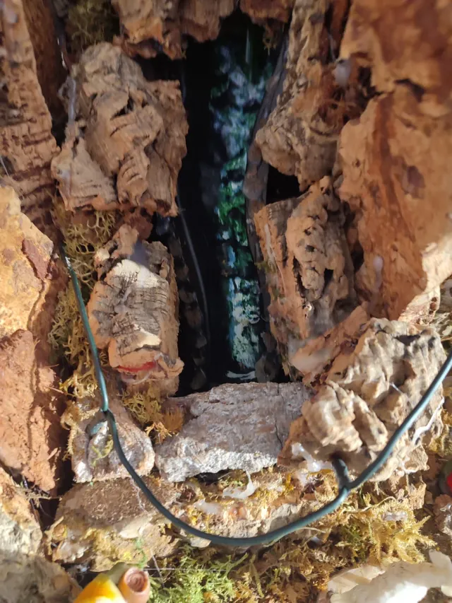 Presepe artigianale in sughero