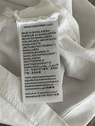 Camiseta Calvin Klein Jeans Blanca Talla S