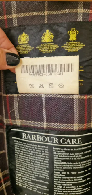 Barbour Border c42 vintage anni '90