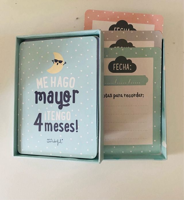 Caja Tarjetas Mi Primer Año Mr Wonderful