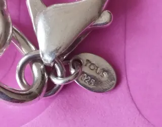 Pulsera 6 osos grandes plata