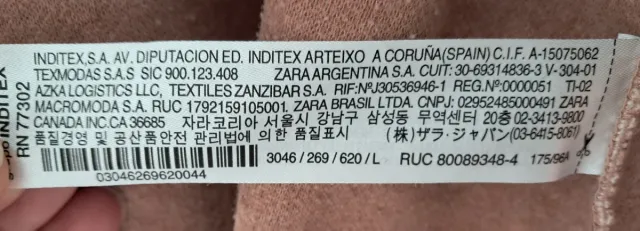 Abrigo Zara Rosa con Capucha