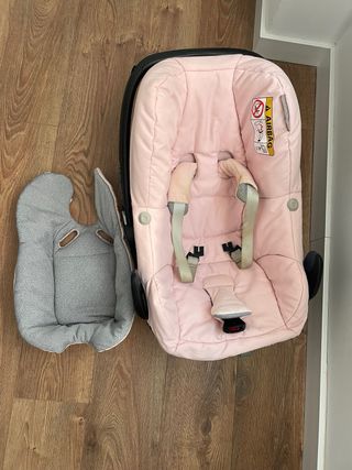 Silla de coche bebé rosa