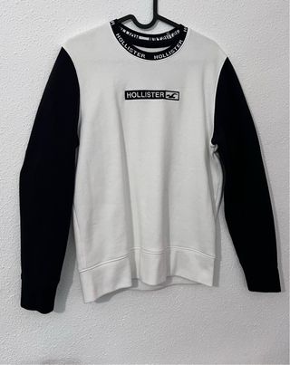 Sudadera Hollister Blanca y Negra