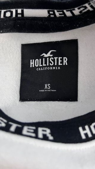 Sudadera Hollister Blanca y Negra
