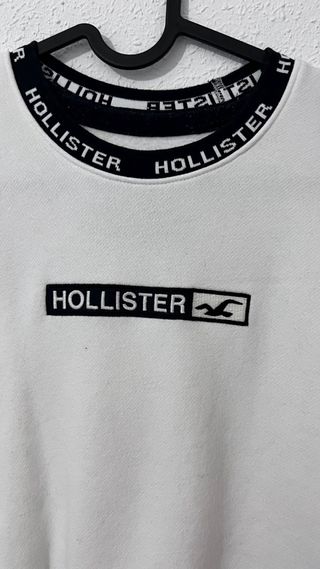 Sudadera Hollister Blanca y Negra