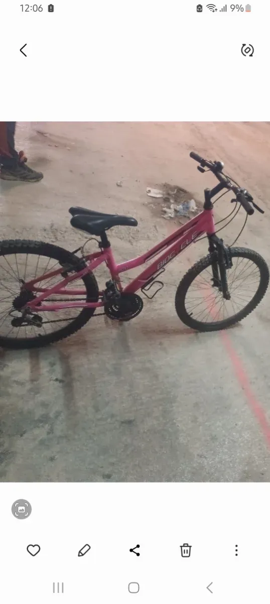 Bicicleta niña rosa