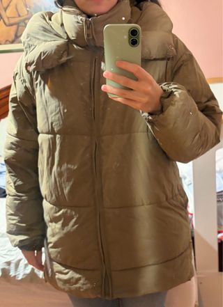 Abrigo acolchado caqui