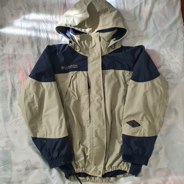 Chaqueta Vintage Columbia Beige y Azul