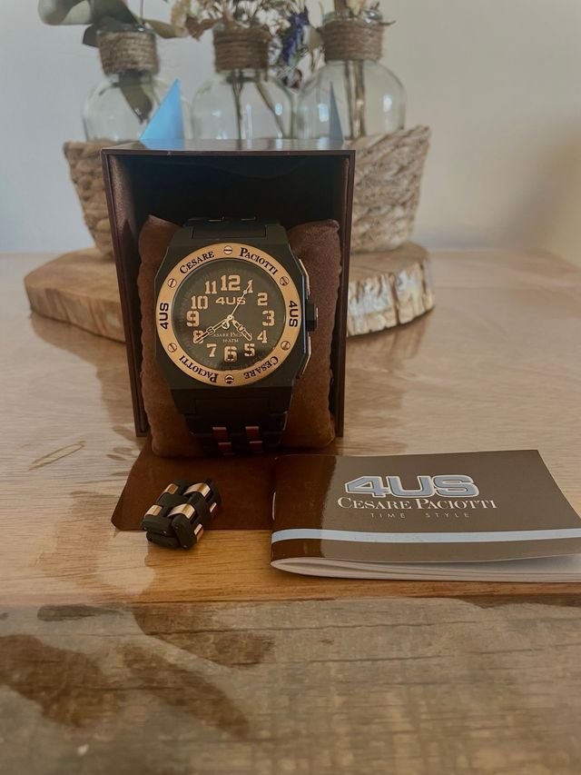 Orologio Cesare Paciotti T4ST041 Uomo Nero Oro