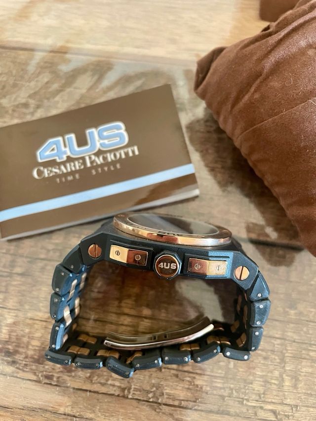 Orologio Cesare Paciotti T4ST041 Uomo Nero Oro