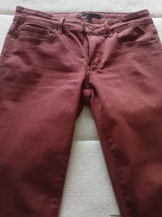 Pantalón vaquero mujer ONLY rojo talla S