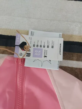 Neopreno niña Decathlon 2/3 años rosa NUEVO