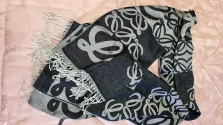 Pashmina Negra y Gris