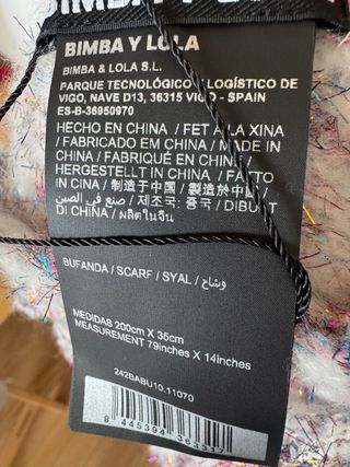 Bufanda Lurex BIMBA Y LOLA Multicolor