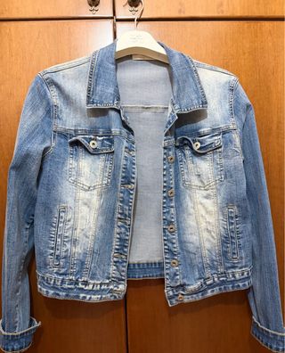 Giacca di jeans blu