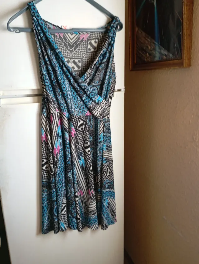 Vestido estampado multicolor