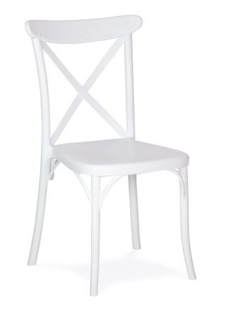 Pack 6 Sillas Cruzeta Polipropileno Blanco