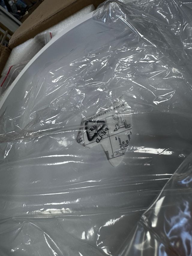 Ventilador de techo retráctil blanco