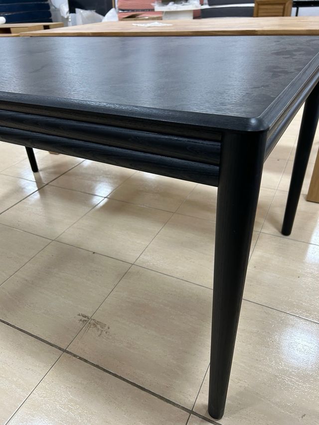 Mesa extensible madera negra