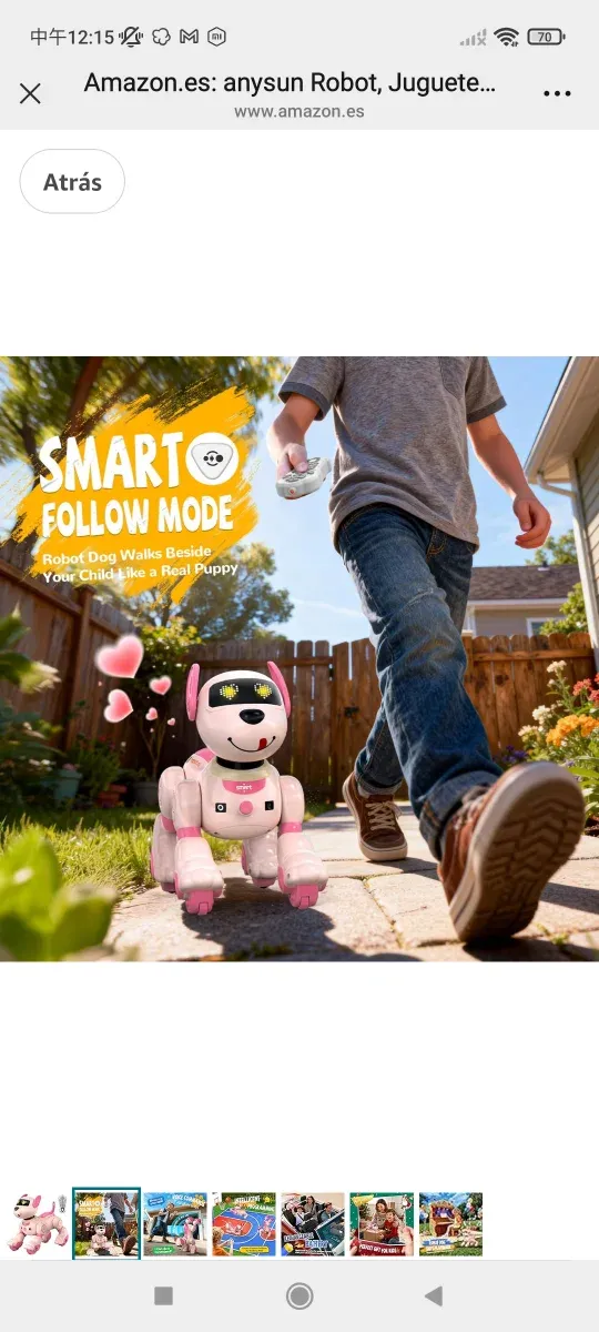 Perro Robot Anysun Recargable