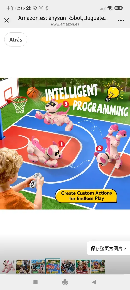 Perro Robot Anysun Recargable