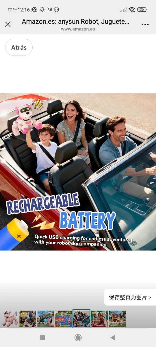 Perro Robot Anysun Recargable