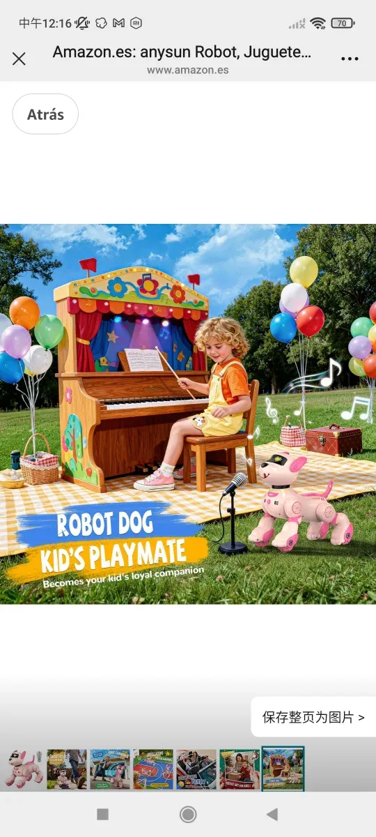 Perro Robot Anysun Recargable