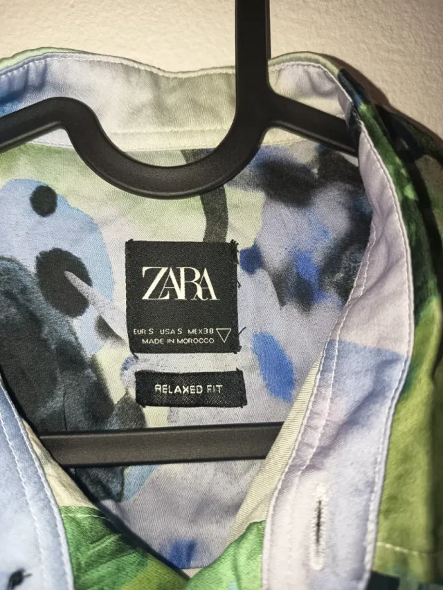 Camisa Zara Estampada Talla XL