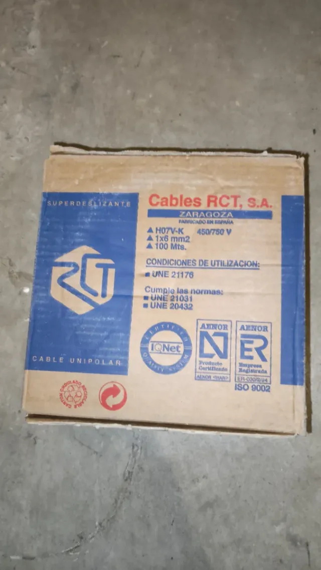 Cable Unipolar Superdeslizante de  1X6 mm