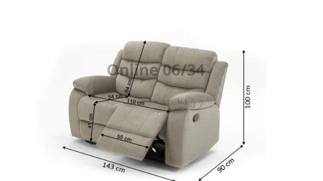 Precio Oferta| Sofá Reclinable Relax 2 Plazas