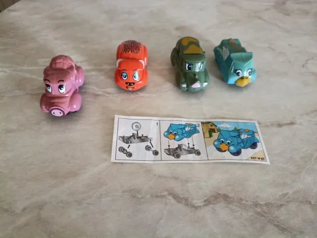 Kinder Sorpresa 4 Macchinine Animali