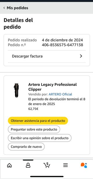 Corta pelo Artero Legacy - Usado 1 vez