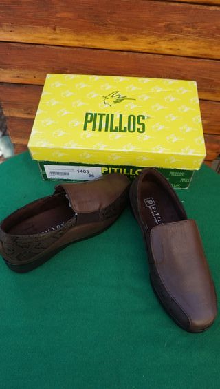 Mocasines Pitillos Marrones Talla 36