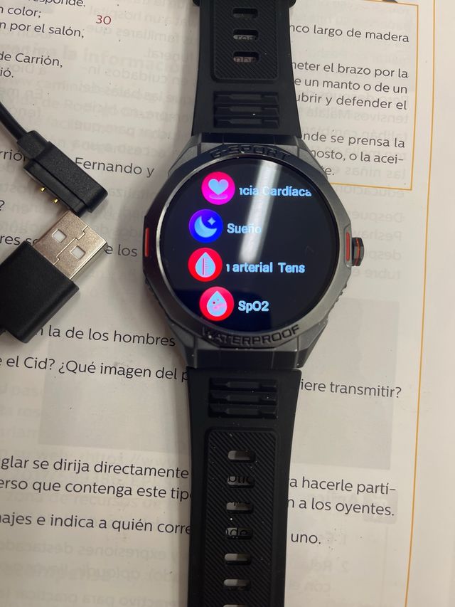 Reloj G-Sport Negro y Plateado con su cargador