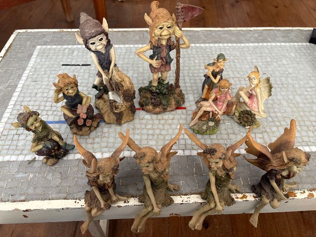 Lote figuras colección elfos y hadas