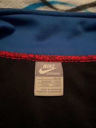 Sudadera Nike Retro Deportiva Negra Roja