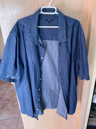 Camisa vaquera Kiabi manga corta