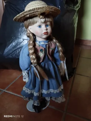 Muñeca de campo con trenzas