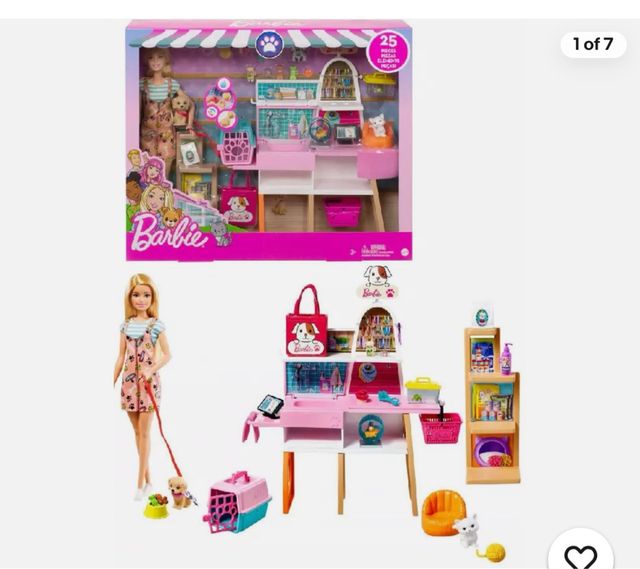 Barbie Tienda Mascotas Peluquería Accesorios