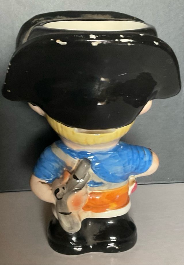 Salvadanaio Tarcisio Tosin Pirata Ceramica Vintage