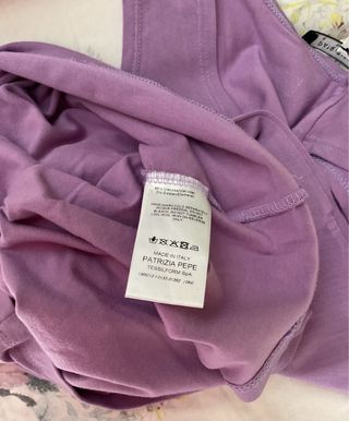 Top senza maniche Patrizia Pepe viola