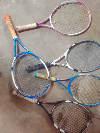 Lote 5 Raquetas Tenis
