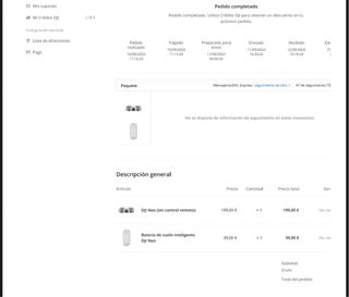 Dron DJI NEO + batería de vuelo inteligente extra