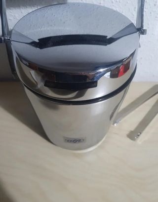 Cubiteras de acero inoxidable con pinzas