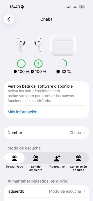 AirPods 4 con Cancelación de Ruido.