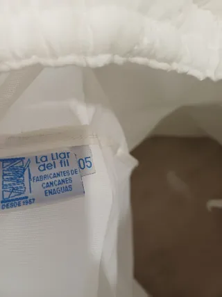 Cancán de fallera blanco