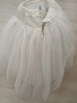 Cancán de fallera blanco